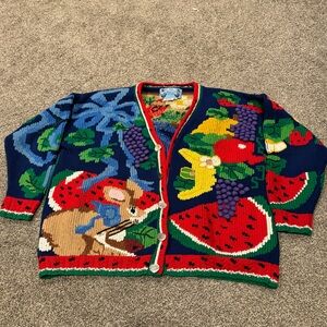 Lisa Coufal Rabbit, Fruit Sweater